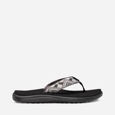 Teva Voya Women's Dark Grey Flip Flops CA96965 Canada Sale